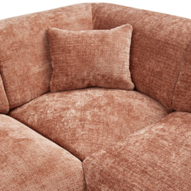 375075-E | Cloud hoekbank rechts - geweven chenille terra | WOOOD