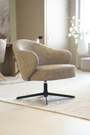 96349 | Fauteuil Connor - taupe Donna | Eleonora
