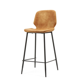 0894 | Bar chair Seashell low - cognac | By-Boo