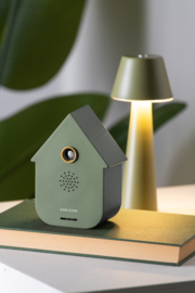 KA6095GR | Sound box modern cuckoo - jungle green | Karlsson by Present Time - Eind juni weer verwacht!