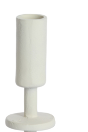 6046843 | Kandelaar 6x6x17 cm KABIRA - crème | Light & Living
