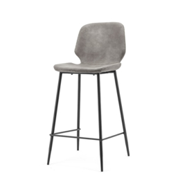 0895 | Bar chair Seashell low - grey | By-Boo
