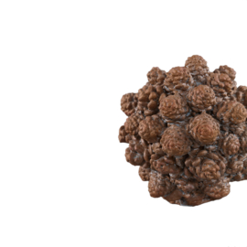 734643 | Yosiel pine cones ball statue S - brown | PTMD