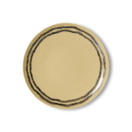  KST0208 | 70s ceramics: dinner plates, vanilla (set of 2) | HKliving - Eind mei verwacht!