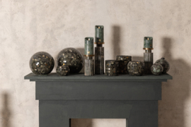 736350 | Calep tealight mosaic L - dark green | PTMD 
