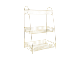 PT3845GD | Kitchen rack Tidy large - gold | Present Time - Weer verwacht in juni!