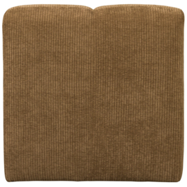 377519-H | Mojo eetbank met rugleuning 84cm - ribstof honinggeel | WOOOD