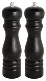 1740-24 | Salt/pepper mill black - set v 2 | Ib Laursen