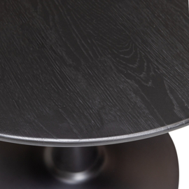 377344 | Bistro trompetvoet - metaal matzwart 72xø60cm | WOOOD