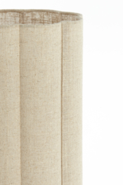 1884824 | Tafellamp Ø20x70 cm FRINGE - naturel/crème | Vtwonen by Light & Living