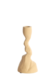 6076727 | Kandelaar 10x9x22,5 cm ARKADIA - zand | Light & Living