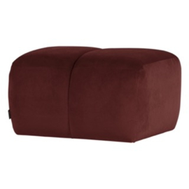 378450-VA | Mojo poef - velvet kastanjebruin | WOOOD