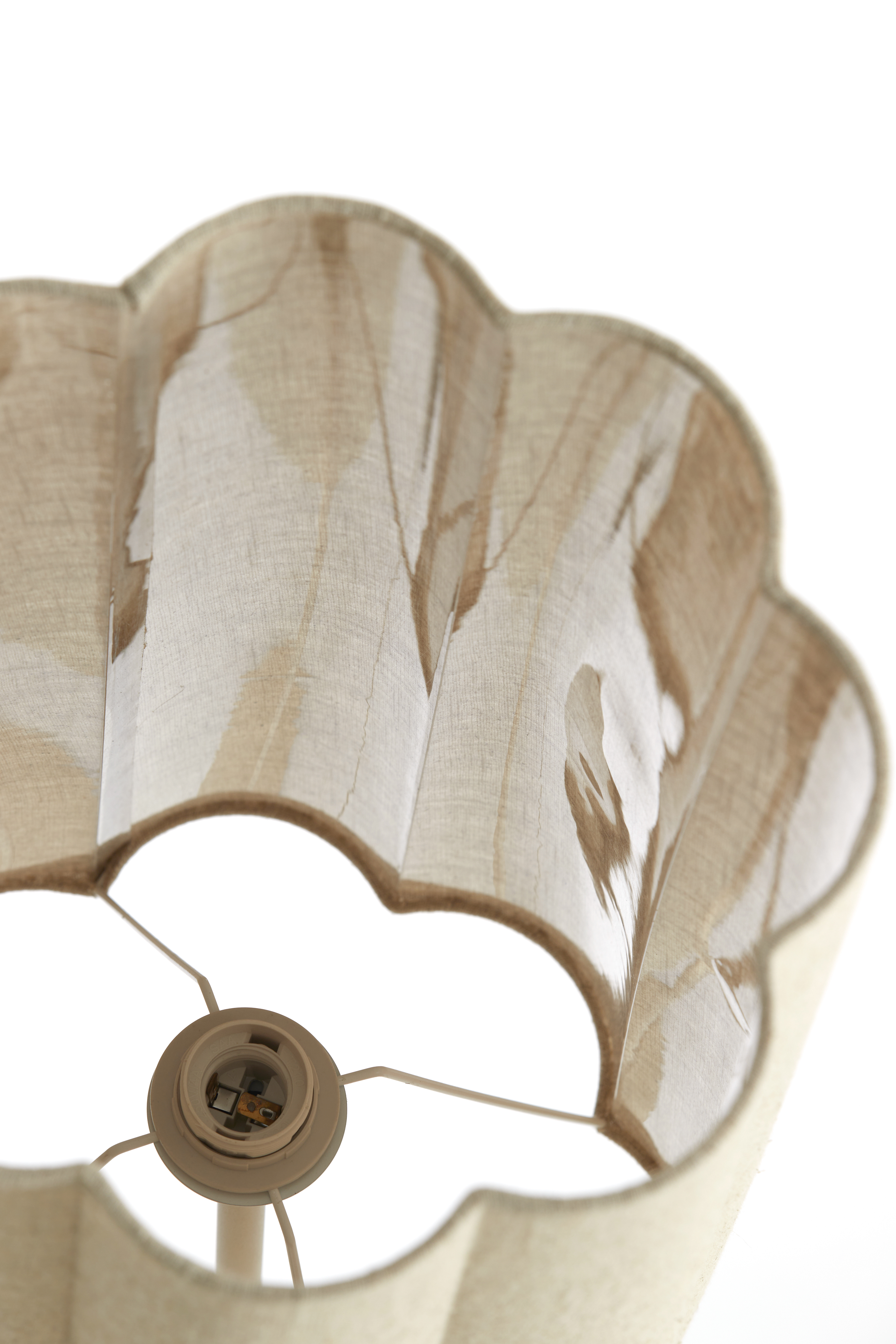 1884924 | Vloerlamp Ø30x165 cm FRINGE - naturel/crème | Vtwonen by Light & Living