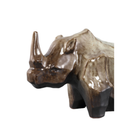736956 | Tarig rhino ornament S - brown | PTMD