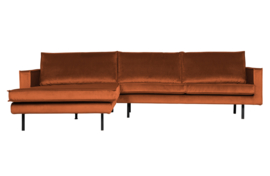 800905-126 | Rodeo chaise longue links - velvet roest | BePureHome