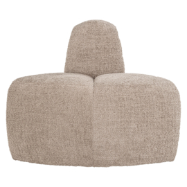 377901- WD | Mojo eetbank hoek rond rugleuning - wollig donkerzand | WOOOD