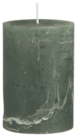 78023-41 | Rustic candle - moss green Ø:6.8 H:10 | Ib Laursen