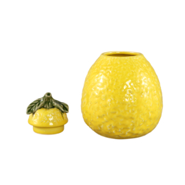 724822 | Nieska lemon pot with lid - yellow | PTMD