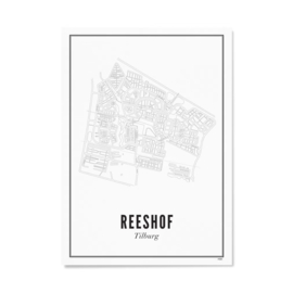 Poster Tilburg Reeshof - 21x30cm | WIJCK.