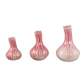 725206 | Jaclyne vase garlic shape L - pink | PTMD