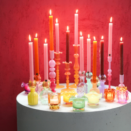 725687 | Patsye tulip bottle candleholder - yellow/green | PTMD