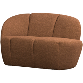 377518-RM/377469-RM | Mojo 2-zits bankje (links of rechts) - boucle roestbruin melange| WOOOD