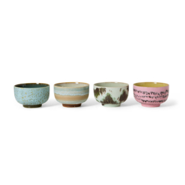 KST0159 | 70s ceramics: noodle bowls, dada (set of 4) | HKliving