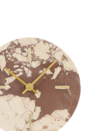 7112517 | Klok Ø15 cm JENAY - burgundy/crème | Light & Living - Binnenkort verwacht!