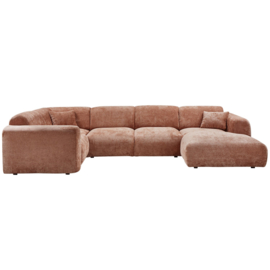 375074-E | Cloud hoekbank links - geweven chenille terra | WOOOD