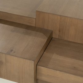 96389 | Salontafel Quinten rechthoek - bruin | Eleonora