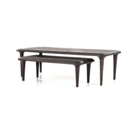 95751 | Salontafel set Jiska - bruin | Eleonora