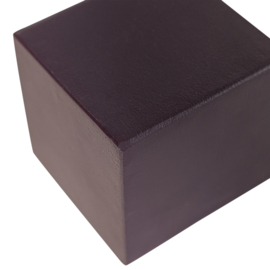 377967-P | Numo wanddeco set vaas/kubus 21x10 cm - metaal paars | WOOOD