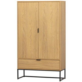 373749-E | Silas 2-deurs kast - eiken decor [fsc] | WOOOD