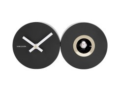 KA5789BK | Wall clock Duo Cuckoo - Black | Karlsson by Present Time