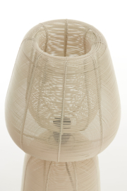 1883443 | Tafellamp Ø24x54 cm ABOSO - crème | Light & Living