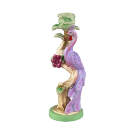 725164 | Ziyan peacock candleholder - purple | PTMD