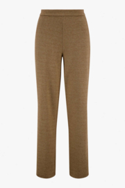 Broek met visgraat structuur - beige | Zusss