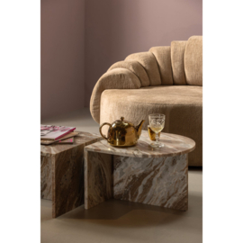 801414-N | Xhail rechthoek bijzettafel - marmer naturel | BePureHome