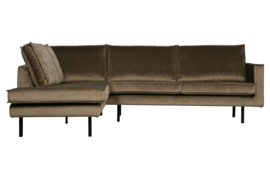 800972-12 | Rodeo hoekbank links - velvet taupe | BePureHome