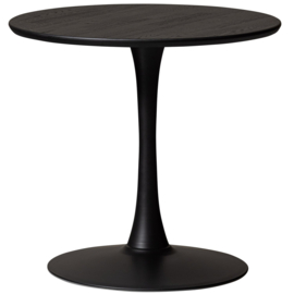 377344 | Bistro trompetvoet - metaal matzwart 72xø60cm | WOOOD