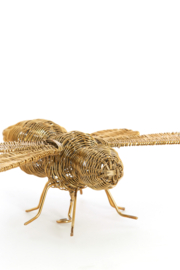 7614985 | Ornament 24x14,5x5,5 cm CICADA - goud | Light & Living