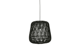 373291-Z | Moza hanglamp bamboe zwart 36x36cm | WOOOD Exclusive