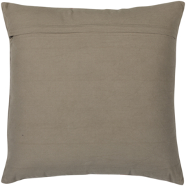 377563-BN | Aziz kussens (set van 3) - velvet bruin/naturel | WOOOD