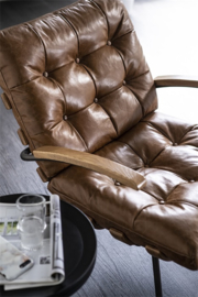 97622 | Fauteuil Bastiaan - cognac java leder | Eleonora