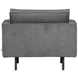 800541-ZG | Rodeo fauteuil - zwart/grijs | WOOOD