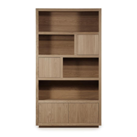 96273 | Kabinet Helsinki 120x220cm 4-drs. - lichtbruin | Eleonora