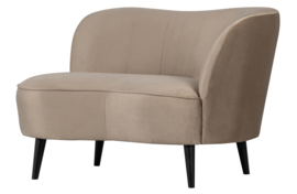 340476-KG | Sara lounge fauteuil rechts - fluweel khaki | WOOOD