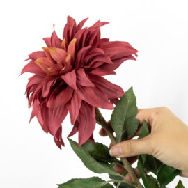 BZ8555 | Kunstbloem dahlia 79cm - roze/rood | HomeBound by KY