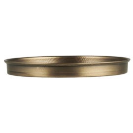 5715-17 | Candle tray w/edge Ø13 - antique brass | Ib Laursen
