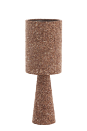 1886079 | Tafellamp Ø20x58 cm MICKY - bouclé burgundy | Light & Living - Eind oktober weer verwacht!
